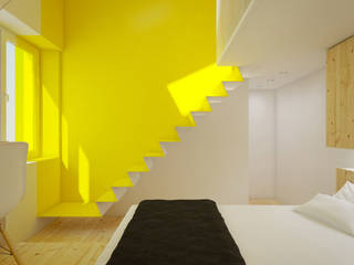 CASA M - 2013 TORINO, POINT. ARCHITECTS POINT. ARCHITECTS Scandinavian style bedroom