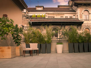 Terrazzo in Torino, Neò Natura su misura Neò Natura su misura Balcones y terrazas minimalistas