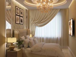 Квартира в классическом стиле, LC.DESIGN LC.DESIGN Classic style bedroom