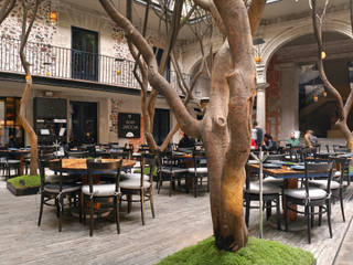 Restaurante Azul Histórico, kababie arquitectos kababie arquitectos Commercial spaces