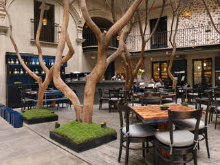 Restaurante Azul Histórico, kababie arquitectos kababie arquitectos Commercial spaces