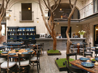 Restaurante Azul Histórico, kababie arquitectos kababie arquitectos Commercial spaces Schools