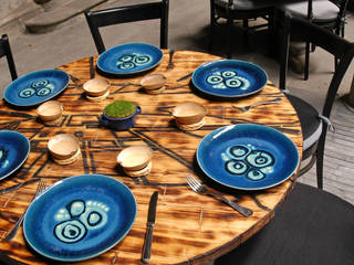 Restaurante Azul Histórico, kababie arquitectos kababie arquitectos Eclectic style dining room Accessories & decoration