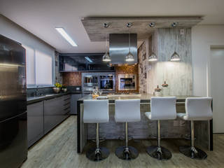 Apartamento em Cascavel, Evviva Bertolini Evviva Bertolini Modern Kitchen