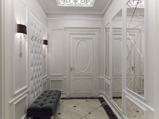 Квартира с элементами прованса, Дизайн студия "Чехова и Компания" Дизайн студия 'Чехова и Компания' Classic style corridor, hallway and stairs