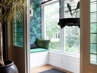 Familiehuis, Amsterdam Zuid, Binnenvorm Binnenvorm Murs & Sols tropicaux Papier peint