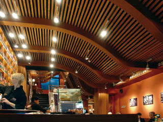 CAFETERÍA CAFE & TE, Carlos Martinez Interiors Carlos Martinez Interiors Espaces commerciaux