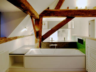 Pye Barn, Oxfordshire, David Nossiter Architects David Nossiter Architects Modern bathroom