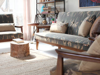 [RETRO SOFA] Frankie Retro Sofa serise / CAMOFLAUGUE, STYLE-K STYLE-K مساحات تجارية