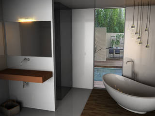 angolo relax, Elena Valenti Studio Design Elena Valenti Studio Design Phòng tắm phong cách hiện đại