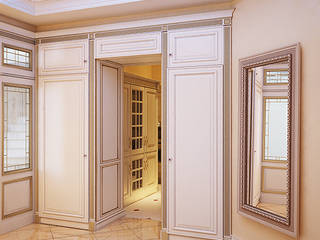 г. Москва, квартира 250 м2, студия Design3F студия Design3F Classic style corridor, hallway and stairs