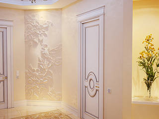 г. Москва, квартира 250 м2, студия Design3F студия Design3F Classic style corridor, hallway and stairs