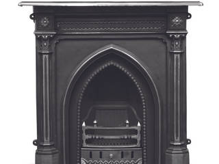 Gothic inspired fireplace. , UKAA | UK Architectural Antiques UKAA | UK Architectural Antiques Living roomFireplaces & accessories Metal Black
