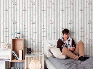 Stars & Stripes Wallpaper Collection, Paper Moon Paper Moon Modern Walls and Floors