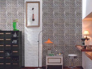 Tiles 'Digitally Printed' Wallpaper Collection, Paper Moon Paper Moon Walls
