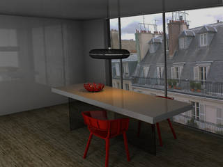 Soggiorno con vista - Parigi -, Elena Valenti Studio Design Elena Valenti Studio Design Modern Living Room