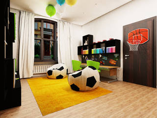 Pokój chłopców w wieku 8 i 5 lat, Ale design Grzegorz Grzywacz Ale design Grzegorz Grzywacz Modern Kid's Room