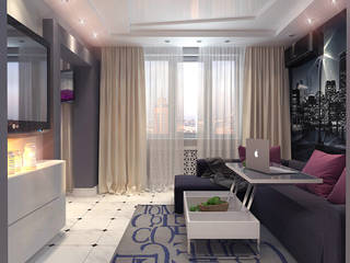 Panel flat "Urban theme", Your royal design Your royal design Minimalistische Wohnzimmer