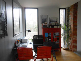 extension d'une maison du début du XXe siècle, elen esnault elen esnault Modern study/office