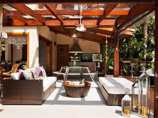 Iporanga - Guarujá, Infinity Spaces Infinity Spaces Eclectic style balcony, veranda & terrace