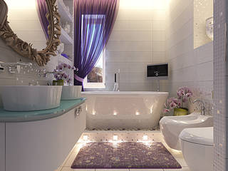 Bathroom in the bedroom "Provence", Your royal design Your royal design Eclectic style bathroom