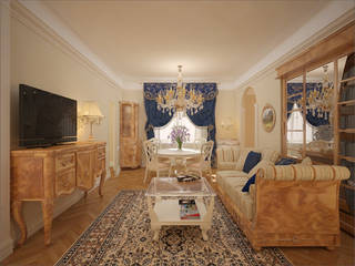 В традициях старой Москвы, 16dots 16dots Classic style living room