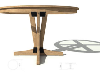 RIM TABLE, ROARHIDE Industrial designs ROARHIDE Industrial designs Столовая комната в стиле лофт