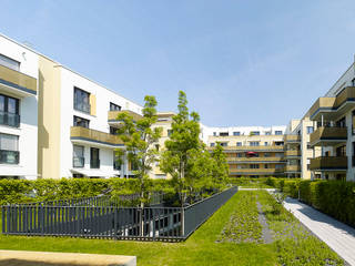 Wohnungsbau Vorgebirgsgärten, Köln, Planquadrat Elfers Geskes Krämer PartGmbB Planquadrat Elfers Geskes Krämer PartGmbB Modern houses