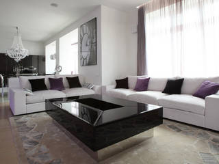 Salas de estar ecléticas por Студия Максима Рубцова. Eclético