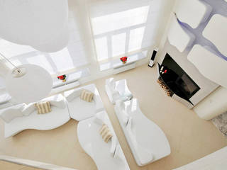 Salas de estar minimalistas por Студия Максима Рубцова. Minimalista