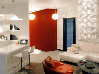 Salas de estar ecléticas por Студия Максима Рубцова. Eclético