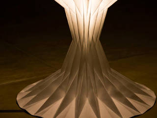 白SHIRO table lamp, metrocuadro-design metrocuadro-design Salones minimalistas