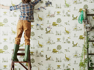 Magnetic Dino Wallpaper von Sian Zeng Landhaus