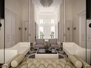 Проект загородного дома, Roberts Design Roberts Design Classic style living room