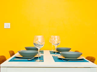 Couleur et lumière, Carole Montias-Studio Carole Montias-Studio Modern dining room
