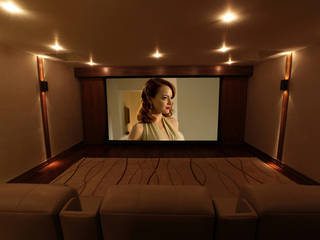 What Lies Beneath Home Cinema, Finite Solutions Finite Solutions Salas multimedia de estilo moderno