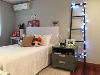 Apto. Pinheiros - Produção de Objetos, AMMA PROJETOS AMMA PROJETOS Ausgefallene Schlafzimmer Accessoires und Dekoration