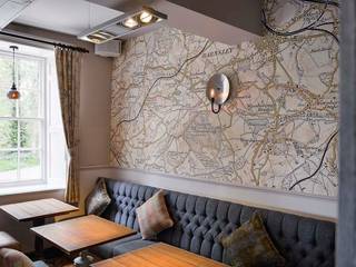 Bespoke map wallcoverings โดย Tektura Wallcoverings คันทรี่