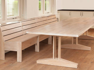 Tafel Bank M.R., George van Engelen Design George van Engelen Design Столовая комната в стиле кантри