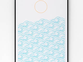 Waves A2 screen print, The Lost Fox The Lost Fox Other spaces