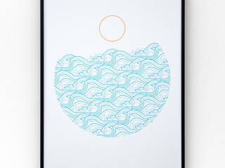 Waves A3 screen print, The Lost Fox The Lost Fox Lebih banyak kamar