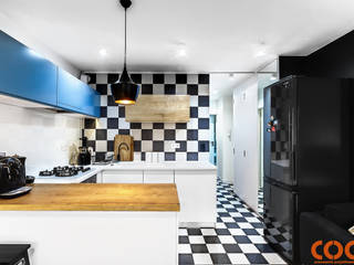 Retro Warszawa, COCO Pracownia projektowania wnętrz COCO Pracownia projektowania wnętrz Modern Kitchen