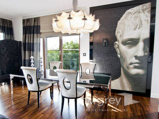 Glamur Apartment 110m2, TiM Grey Interior Design TiM Grey Interior Design Sala da pranzo in stile classico