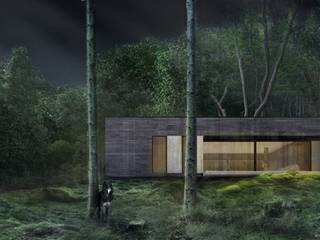 Dom w lesie, 081 architekci 081 architekci Casas de estilo minimalista