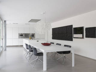 Eigentijdse bungalow, Lab32 architecten Lab32 architecten مطبخ