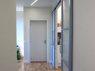 casa vintage, Laura Canonico Architetto Laura Canonico Architetto Modern corridor, hallway & stairs
