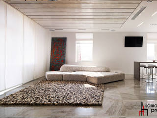 Лофт с характером, Samarina projects Samarina projects Industrial style living room