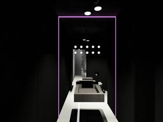 Black Loft Style, (DZ)M Интеллектуальный Дизайн (DZ)M Интеллектуальный Дизайн Minimalist bathroom
