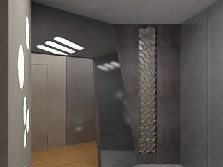 VV2, (DZ)M Интеллектуальный Дизайн (DZ)M Интеллектуальный Дизайн Couloir, entrée, escaliers minimalistes