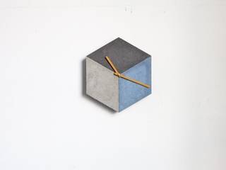 cubeclock | betonUHR, betonIDEE betonIDEE Livings modernos: Ideas, imágenes y decoración